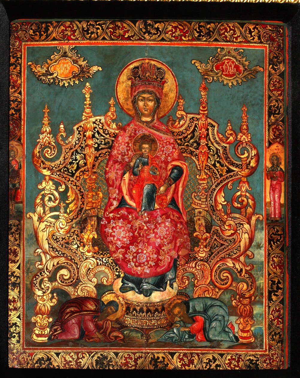 Guds moder Pecherskaya, 1700-talet av Anonymous Russian icon painter