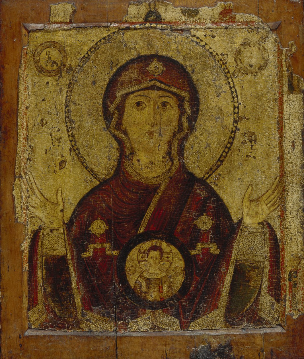 Vår Fru av tecknet, tidigt 1200-tal. av Anonymous Russian icon painter