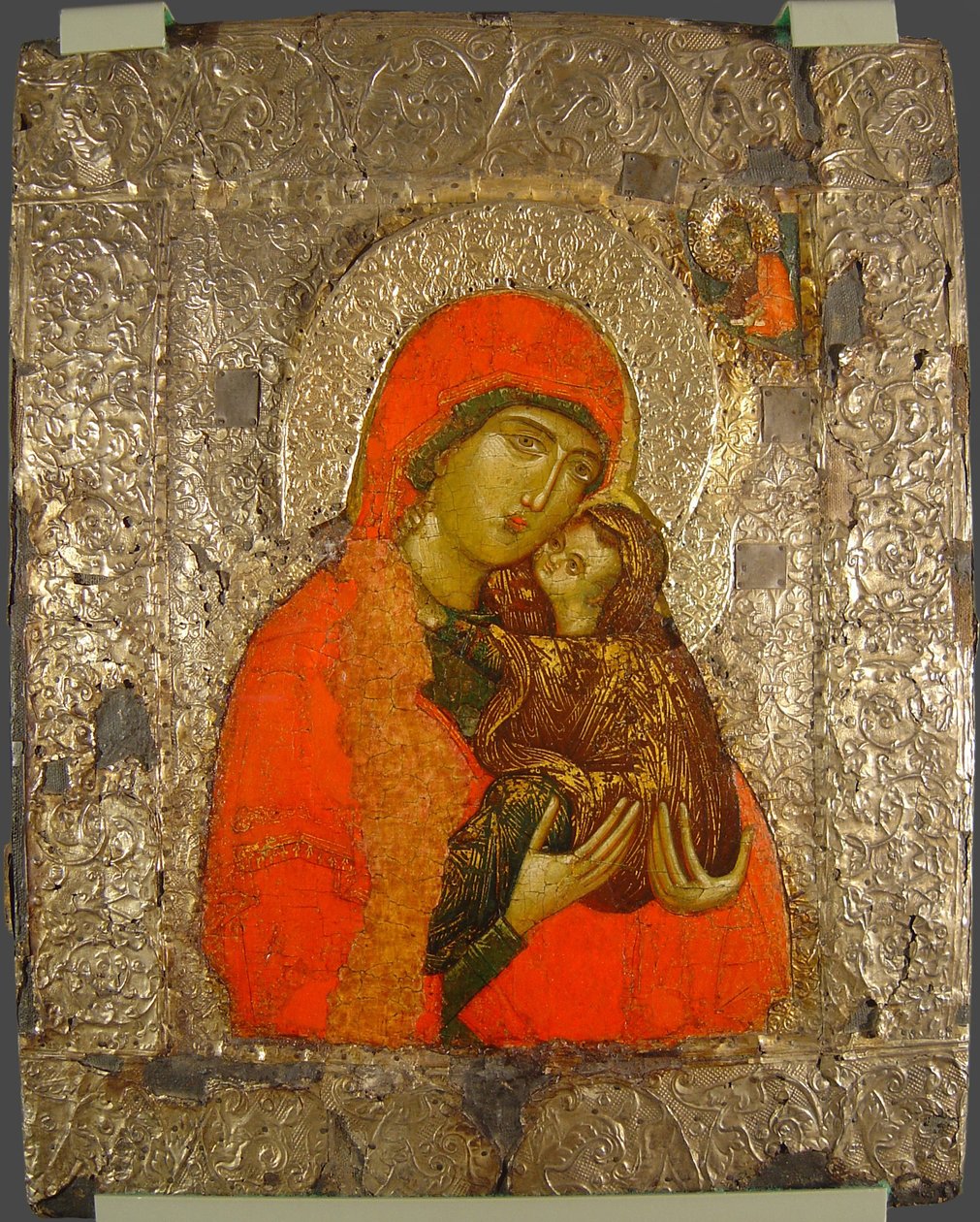 Sankta Anna och Maria som barn, 1300-talet av Anonymous Russian icon painter