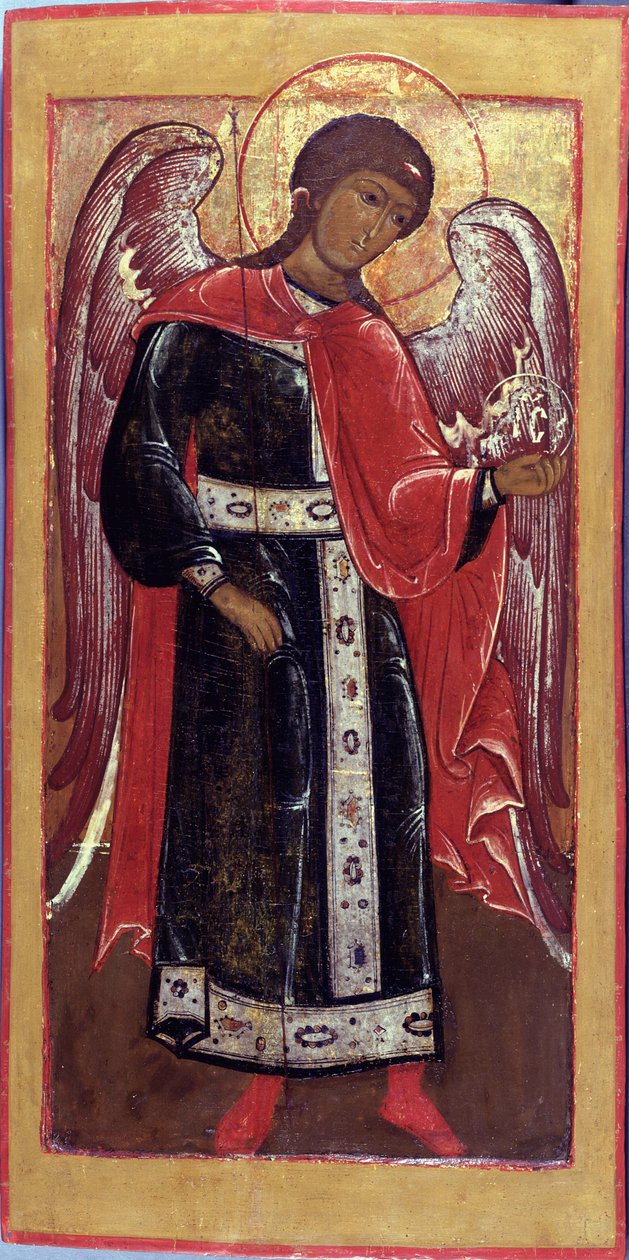 Ärkeängeln Sankt Mikael av Anonymous Russian icon painter