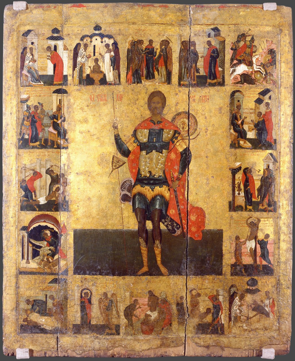 Saint Nicetas the Goth, 1500-talet av Anonymous Russian icon painter