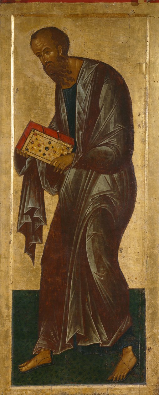 Aposteln Paulus från Deesis Range, 1497 av Anonymous Russian icon painter