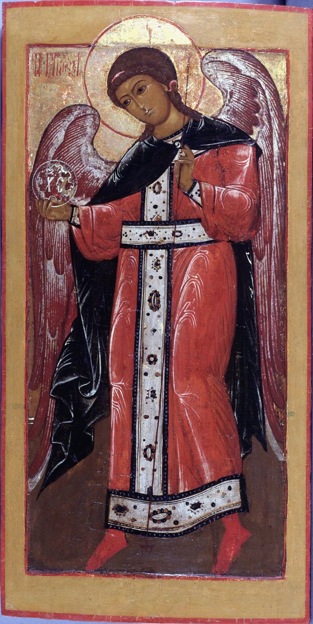 Ärkeängeln Gabriel av Anonymous Russian icon painter