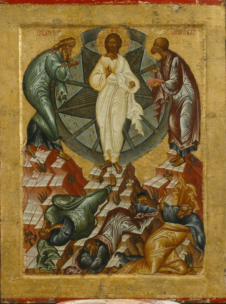 Jesu förvandling, 1497 av Anonymous Russian icon painter