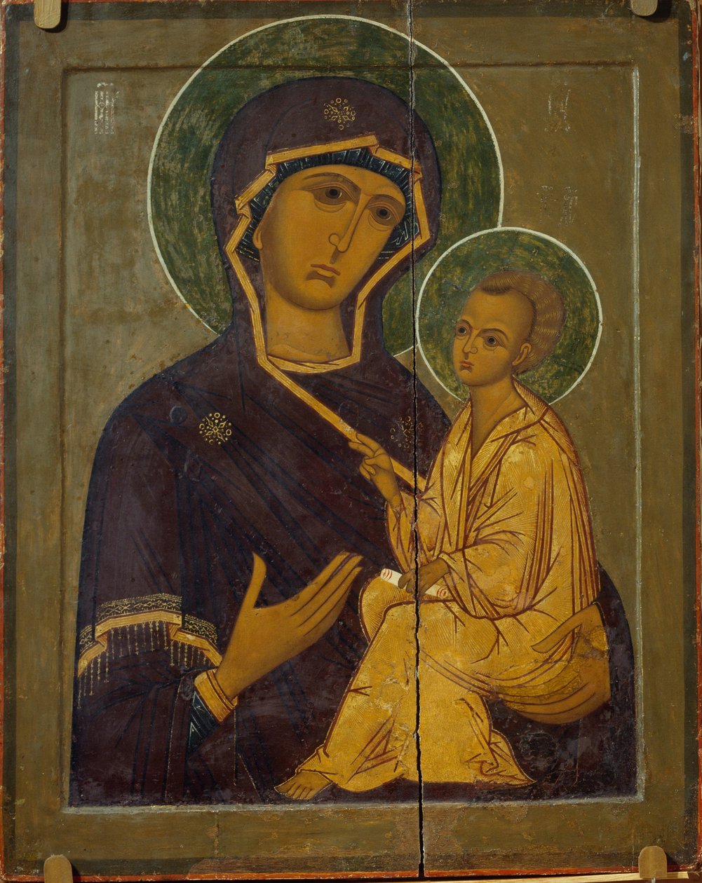 Jungfrun av Tikhvin, 1500-talet av Anonymous Russian icon painter