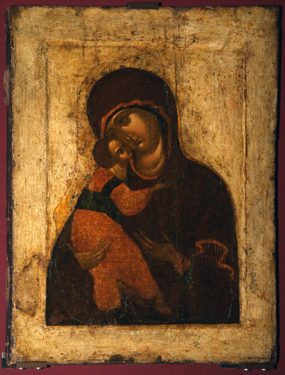 Jungfrun av Vladimir, 1400-talets sista kvartal. av Anonymous Russian icon painter