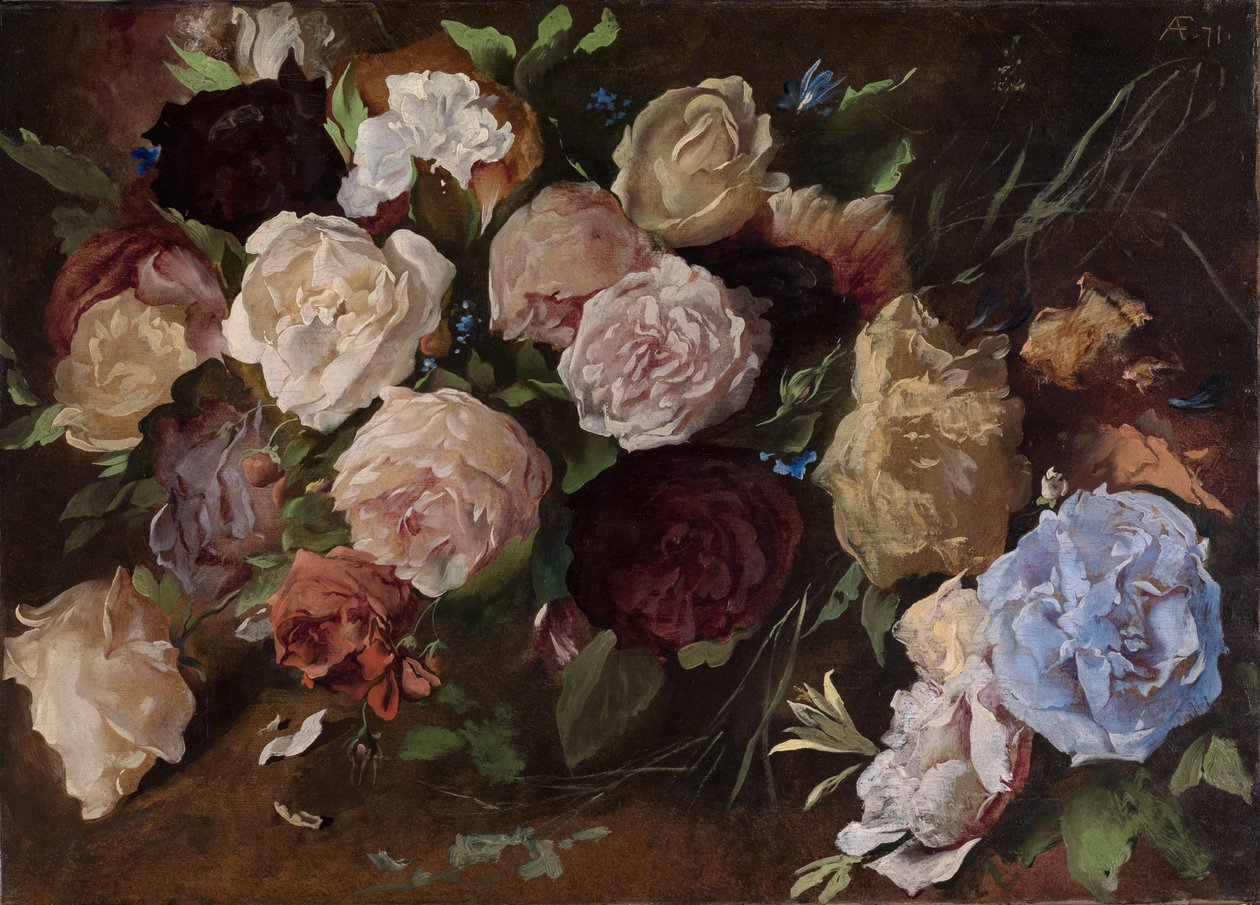 Blomsterstudie av Anselm Feuerbach
