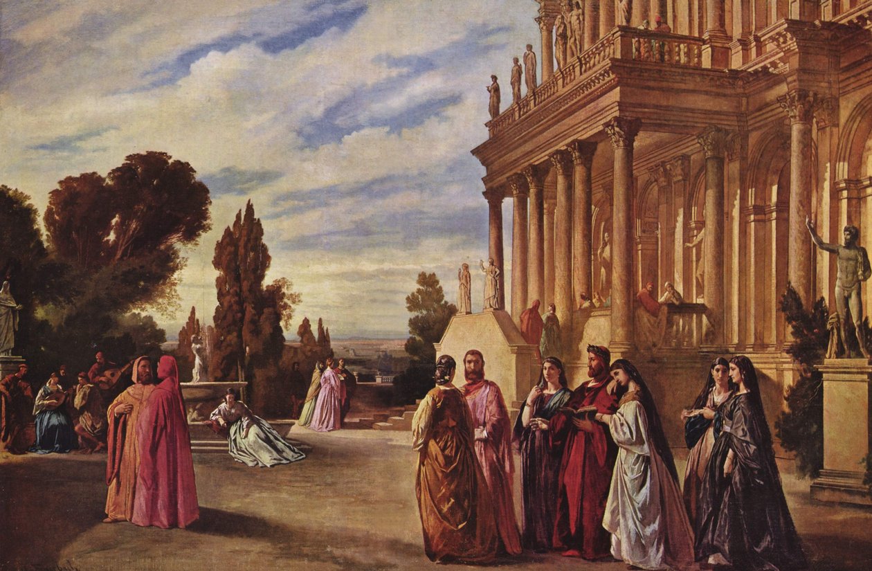 Ariosts trädgård av Anselm Feuerbach