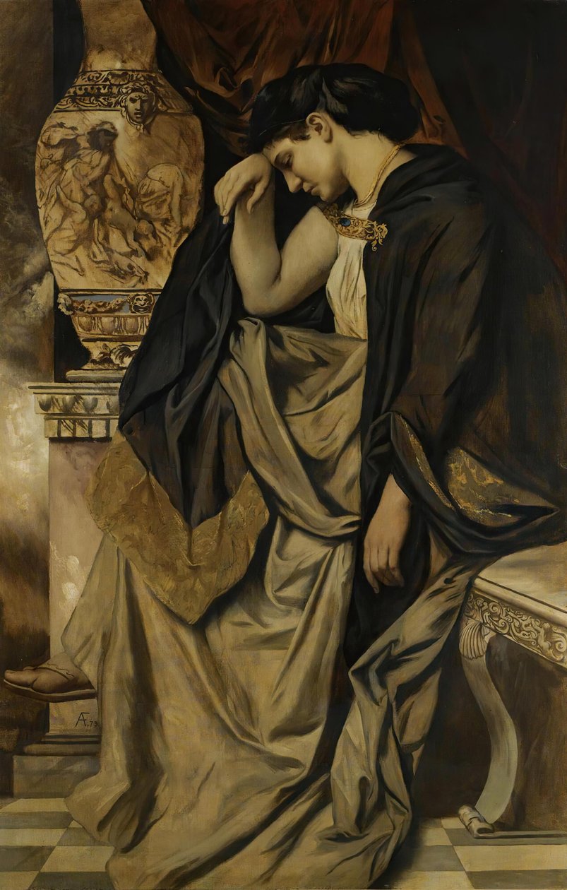 Tyska: Medea an der Urne av Anselm Feuerbach