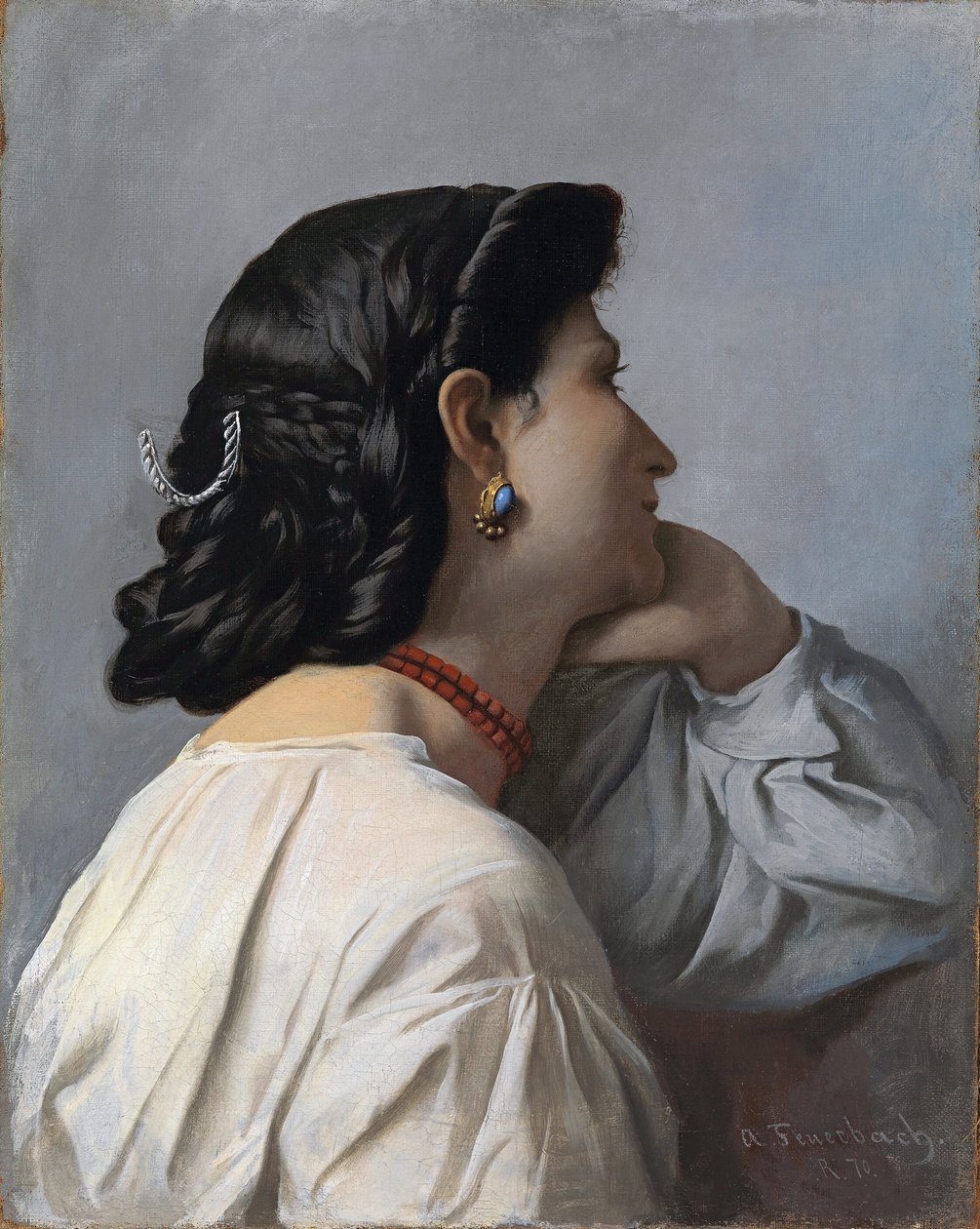 ""Iphigenie" chef för kvinna av Anselm Feuerbach