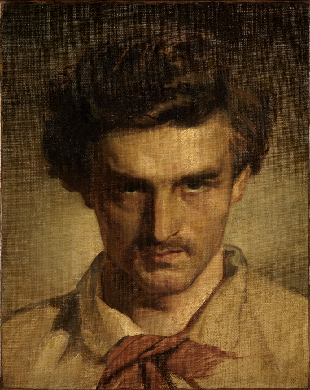 Ungdomligt självporträtt av Anselm Feuerbach
