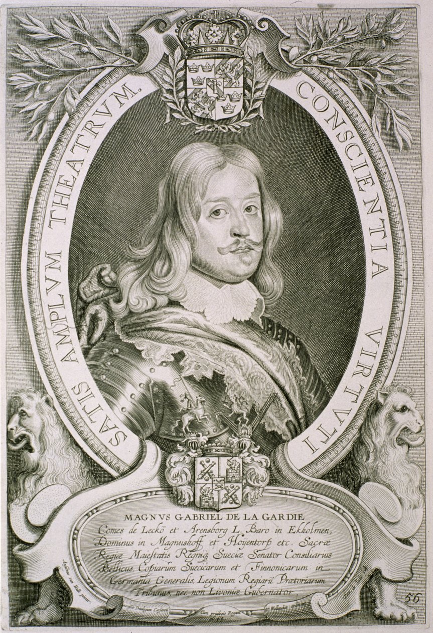 Magnus Gabriel (1622-86) greve de la Gardie, från 