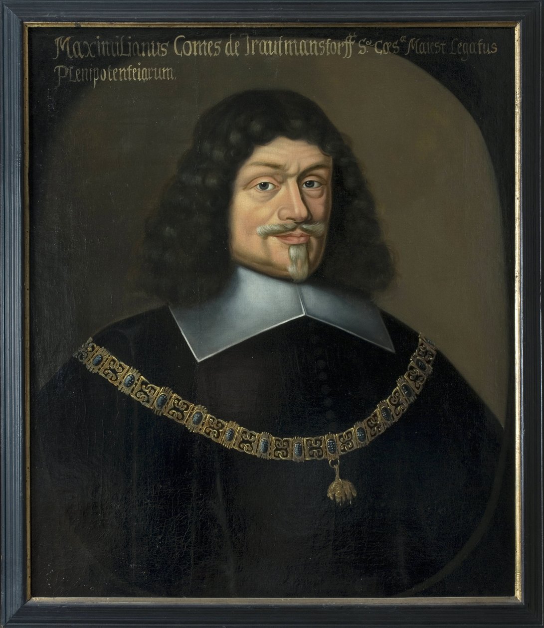 Porträtt av Maximilian von und zu Trauttmansdorff (1584-1650), av Hulle, Anselm van, efter (1601-efter 1674). Olja på duk. Mått: 73x63 cm. Nationalmuseum Stockholm av Anselmus van Hulle