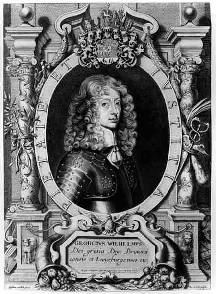 Porträtt av George Wilhelm, kurfursten av Brandenburg (1595-1640), graverad av Petr de Iode av Anselmus van Hulle