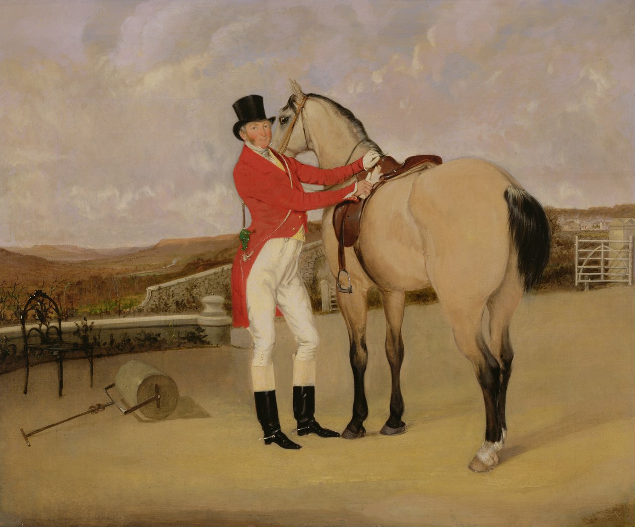 James Taylor Wray från Bedale Hunt med sin Dun Hunter av Anson A. Martin