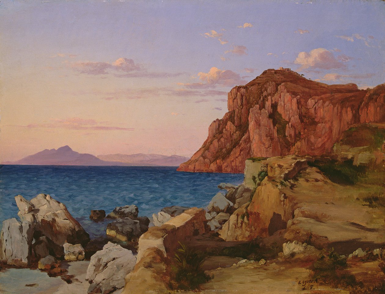 Stenigt landskap, 1800-talet av Antal Ligeti