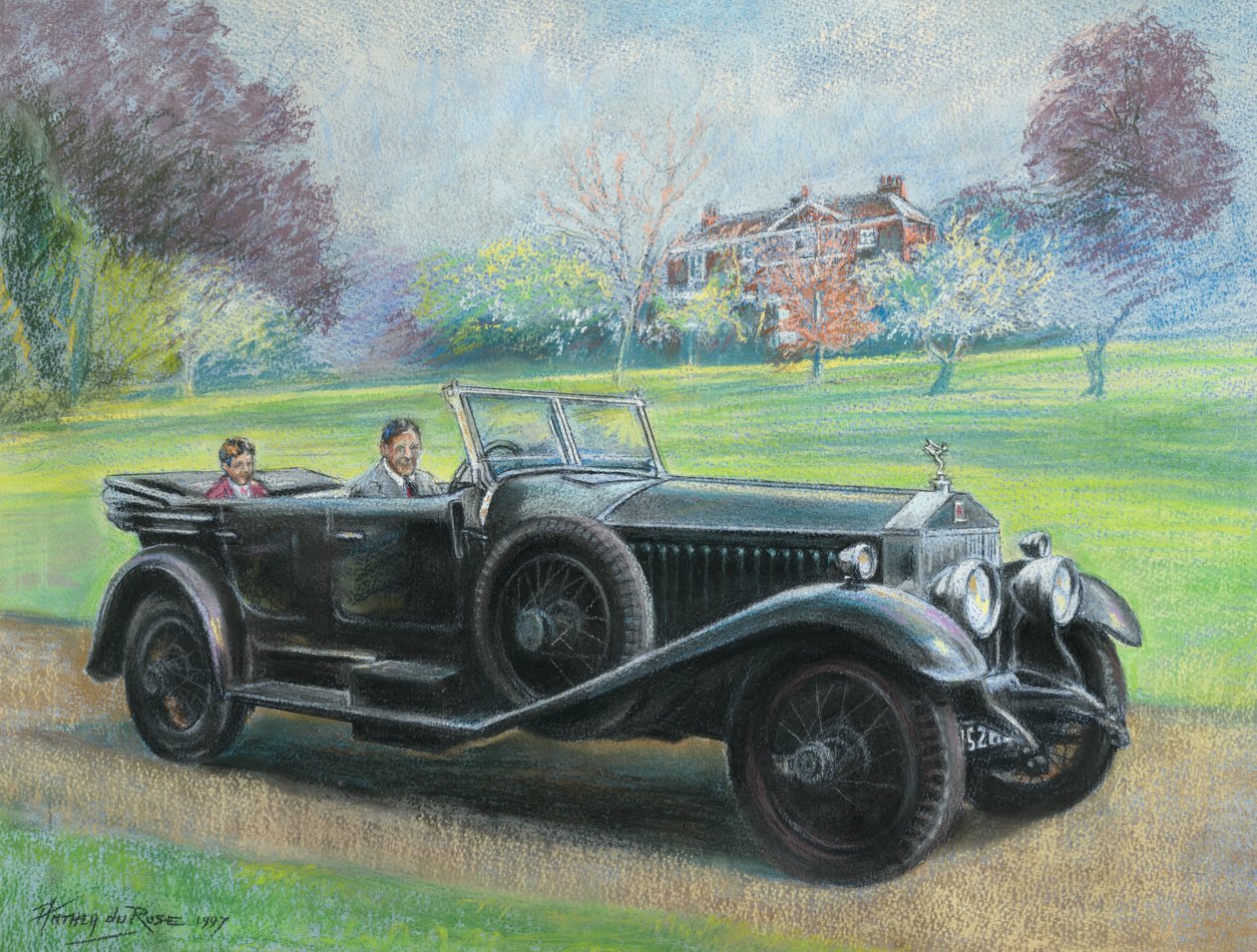 1927 Rolls Royce ägs av Mr H V Durose, Warwickshire av Anthea Durose