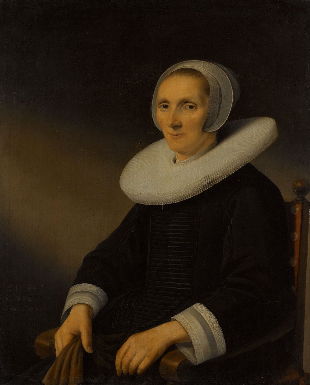 Porträtt av en kvinna av Anthonie (1601-73) Palamedesz