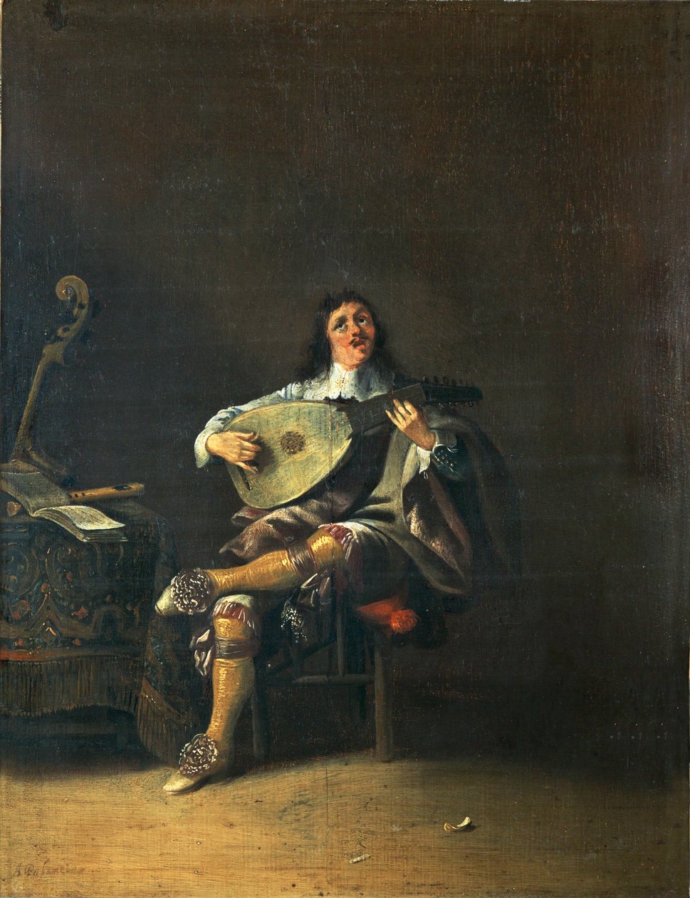 De fem sinnena: hörseln ... av Anthonie (1601 73) Palamedesz