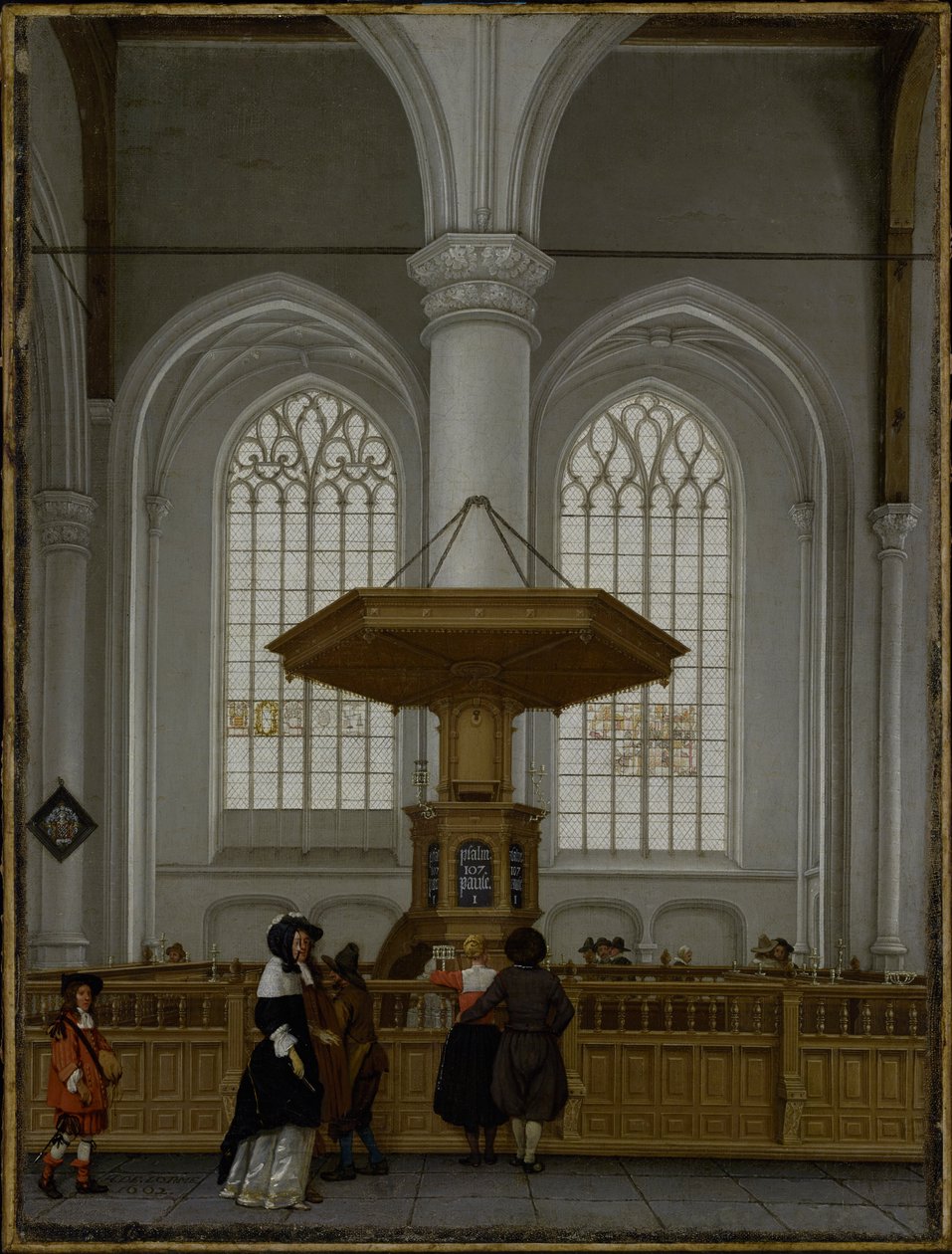 Interiör av Laurenskerk i Rotterdam, 1662 av Anthonie Delorme