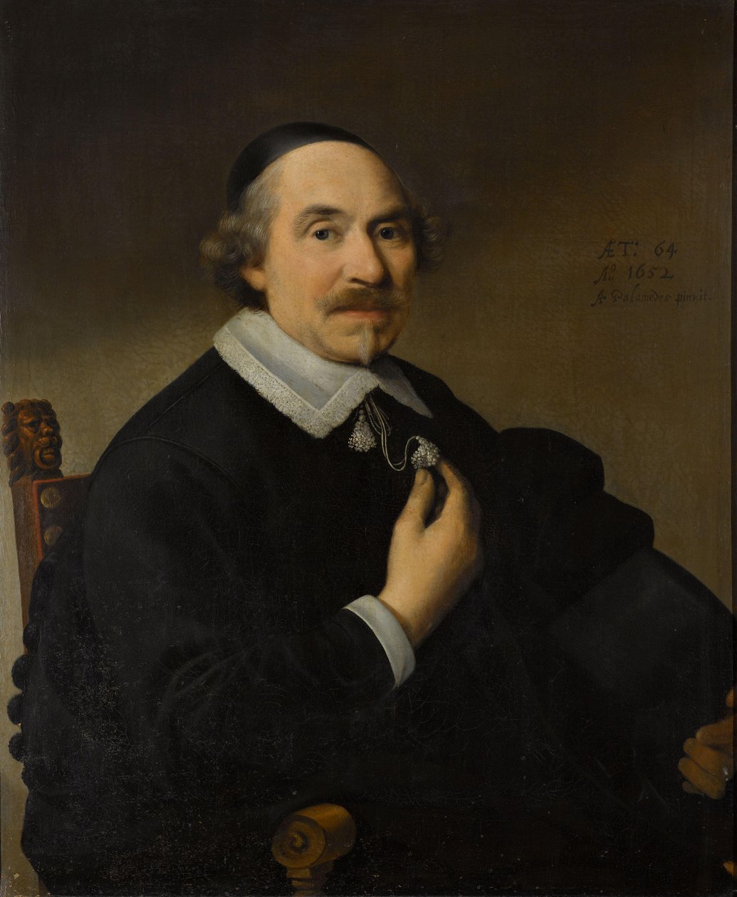 Porträtt av en man, förmodligen Pieter Anthonisz van Bronckhorst (1588-1661) av Anthonie Palamedesz