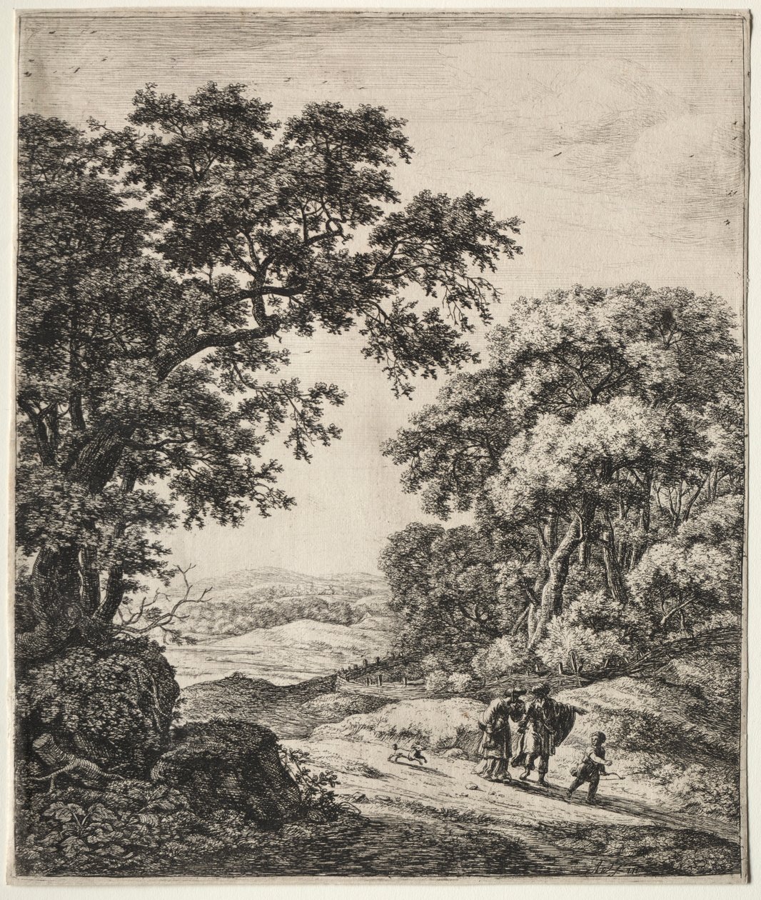 Abraham avfärdar Hagar. av Anthonie Waterloo