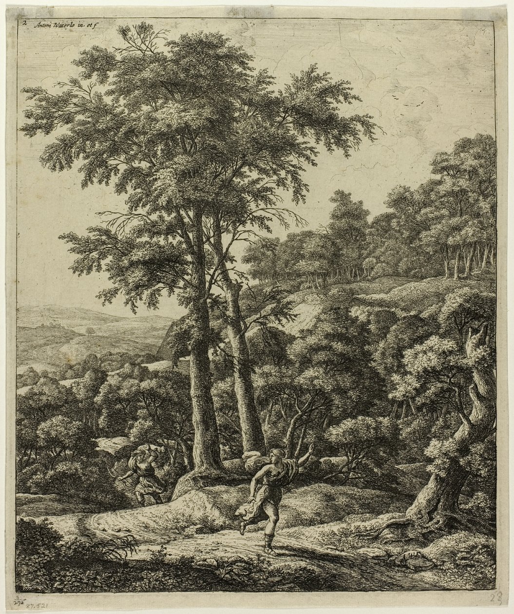 Apollo och Daphne av Anthonie Waterloo