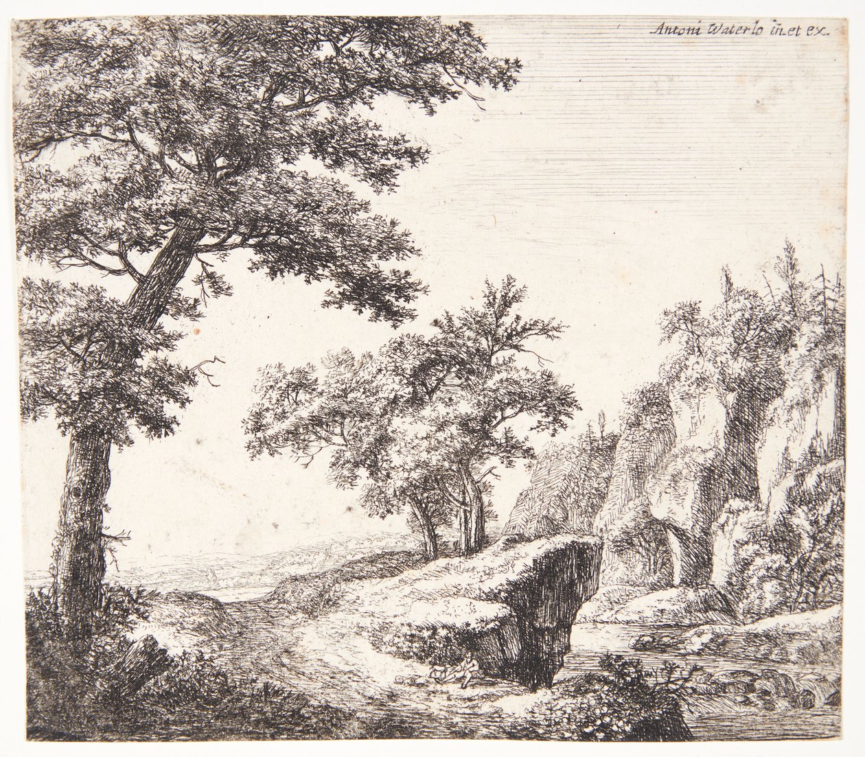 Flodlandskap av Anthonie Waterloo