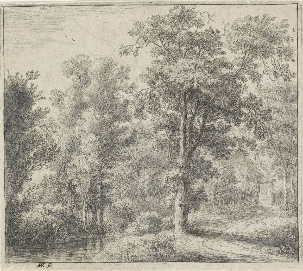 Ingång till skogen Forest Views, serie A (serietitel) av Anthonie Waterloo