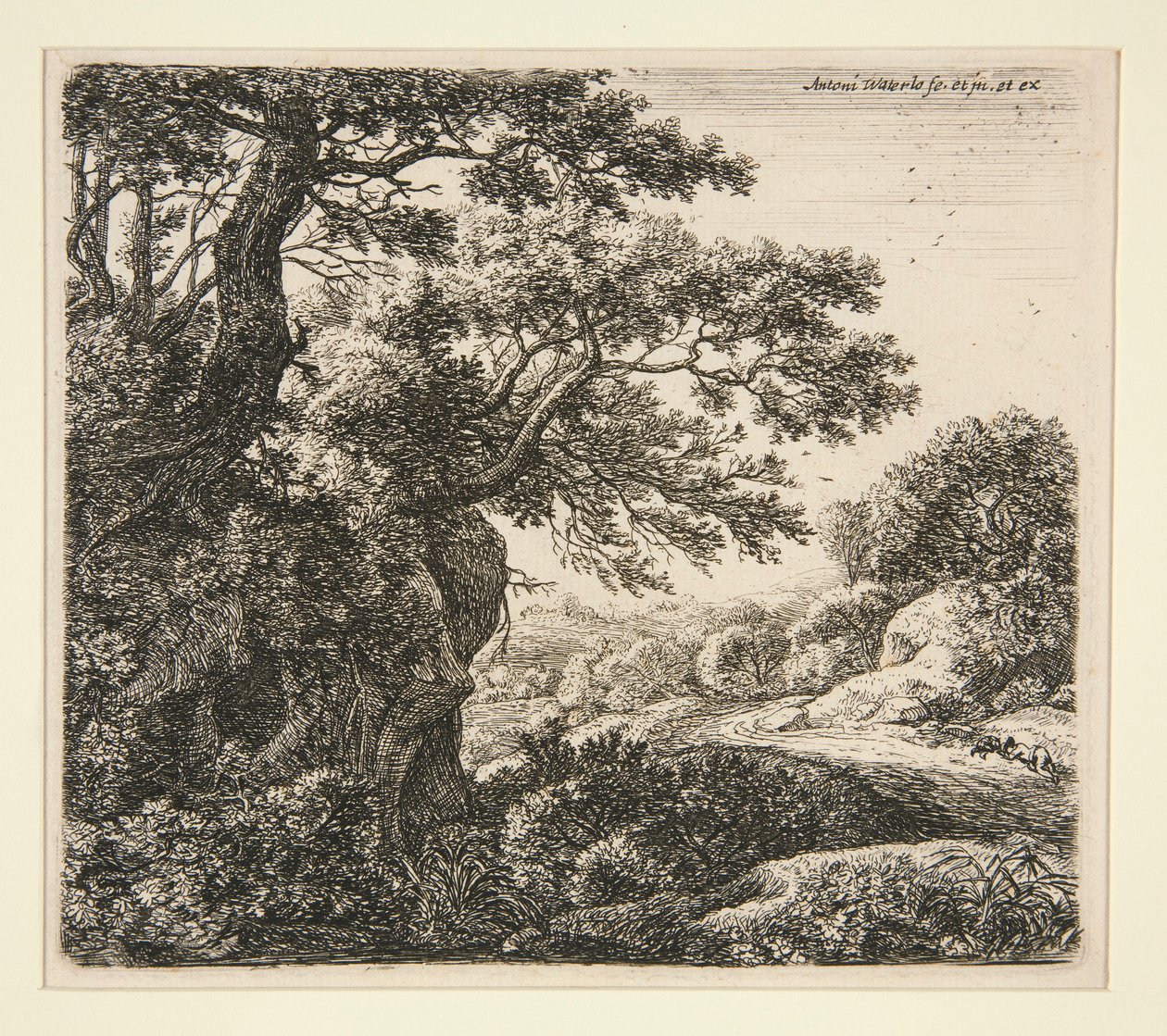 The Sleeper by the Wayside av Anthonie Waterloo