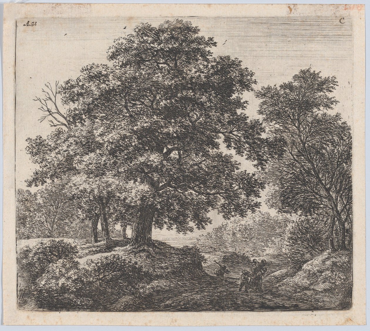 Mor och tre barn, 1600-talet. av Anthonie Waterloo