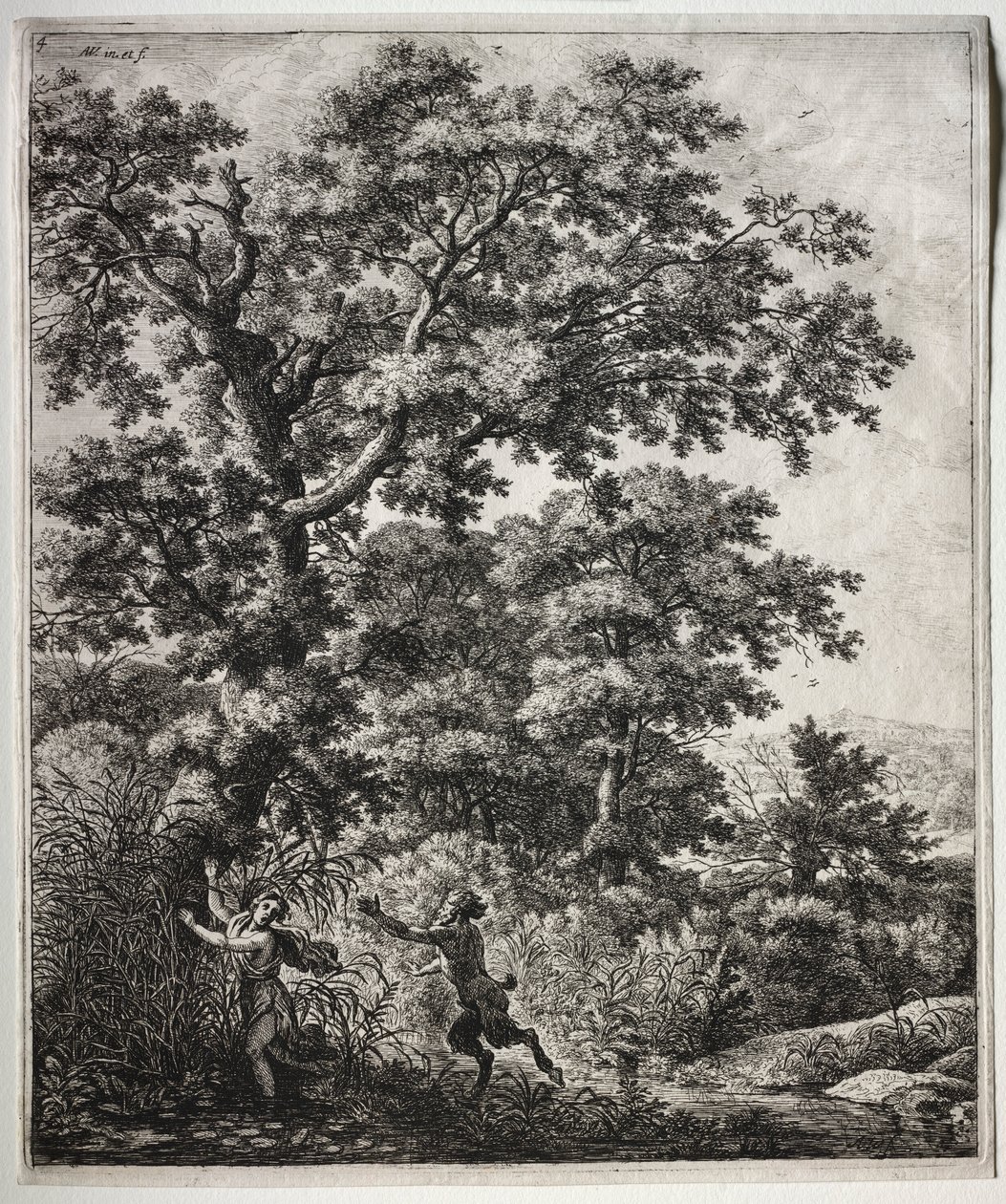 Pan och Syrinx. av Anthonie Waterloo