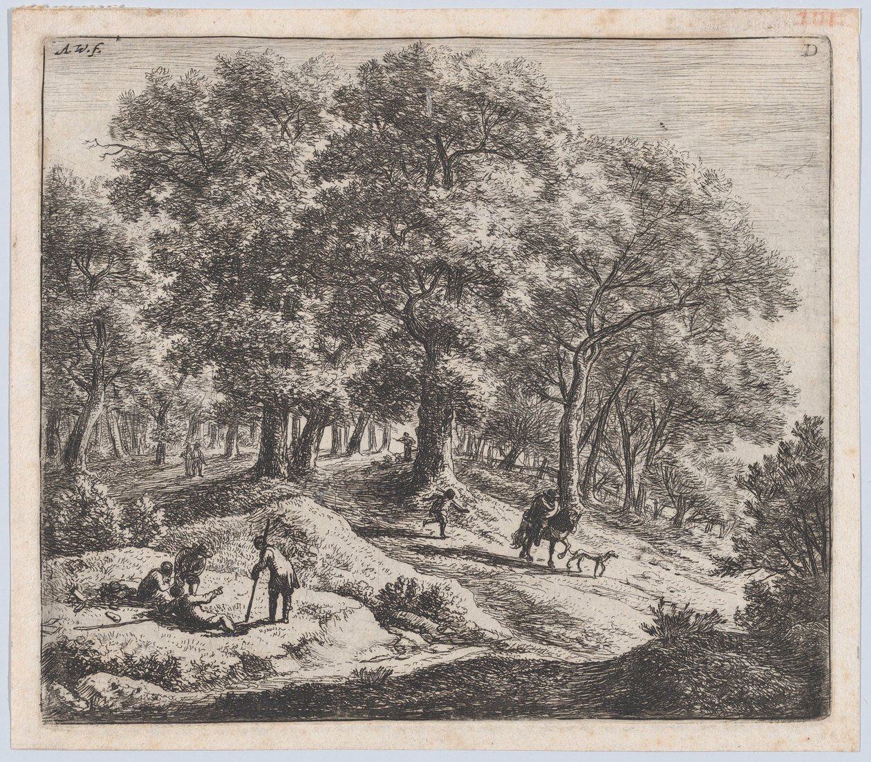 Jägarna, 1600-talet. av Anthonie Waterloo