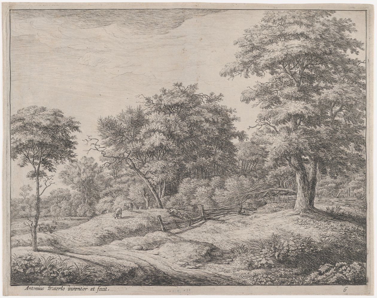 Herden sover på en liten kulle, 1600-talet. av Anthonie Waterloo
