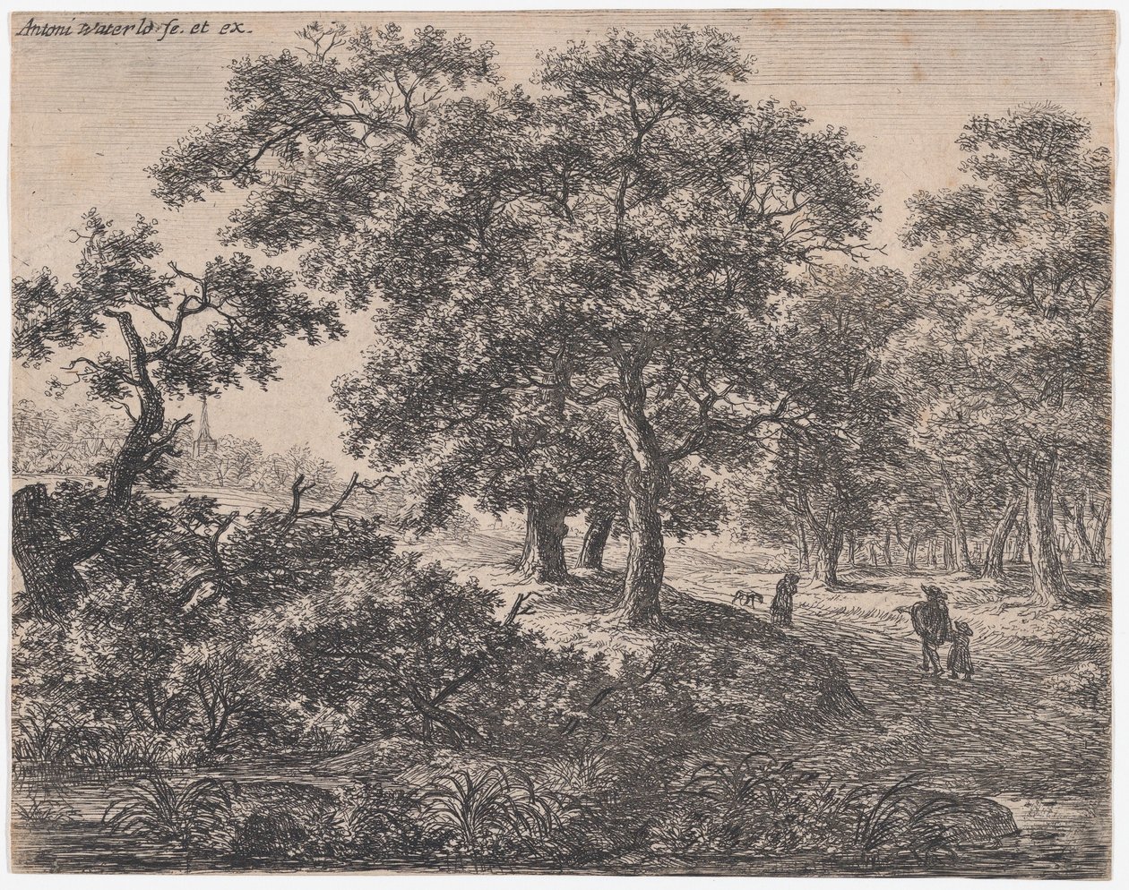 De tre träden, 1600-talet. av Anthonie Waterloo