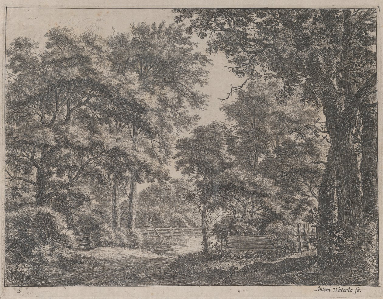 The Trimmed Groves, 1600-talet. av Anthonie Waterloo