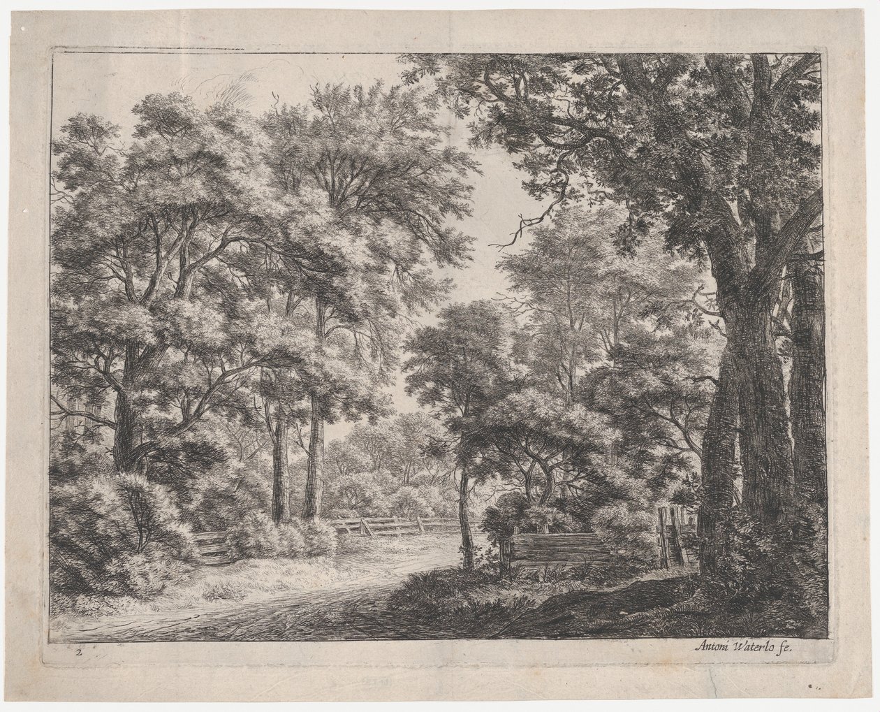 The Trimmed Groves, 1600-talet. av Anthonie Waterloo