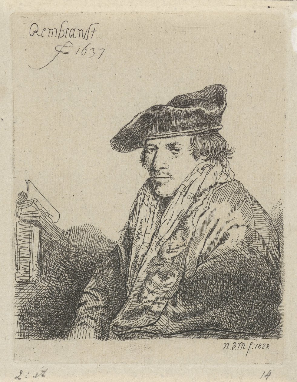 Ung man med hatt av Anthonie Willem Hendrik Nolthenius de Man