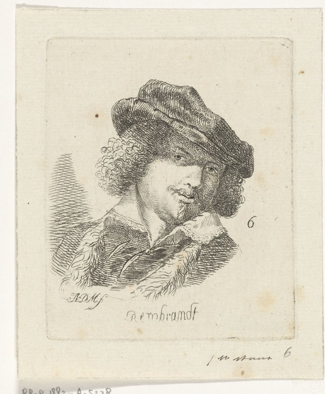 Porträtt av Rembrandt av Anthonie Willem Hendrik Nolthenius de Man