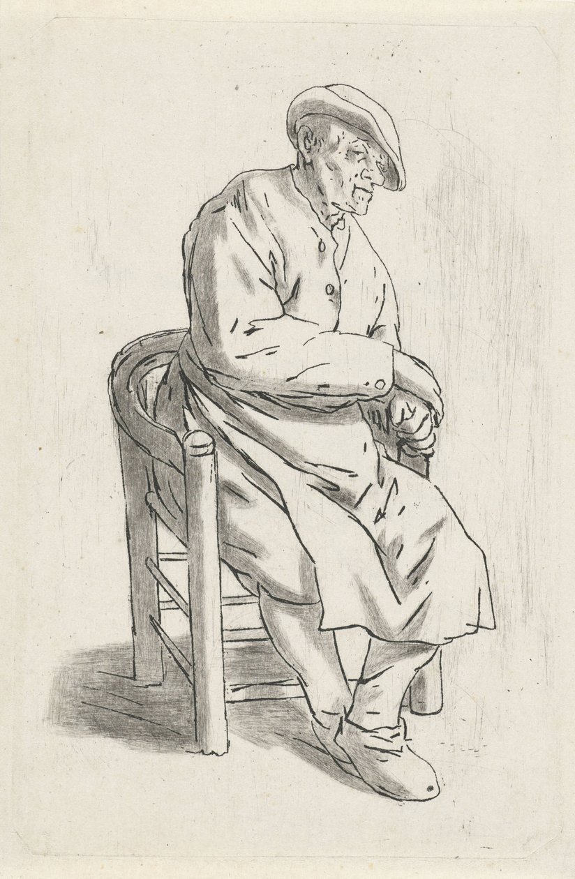 Sittande man i en fåtölj av Anthonie Willem Hendrik Nolthenius de Man