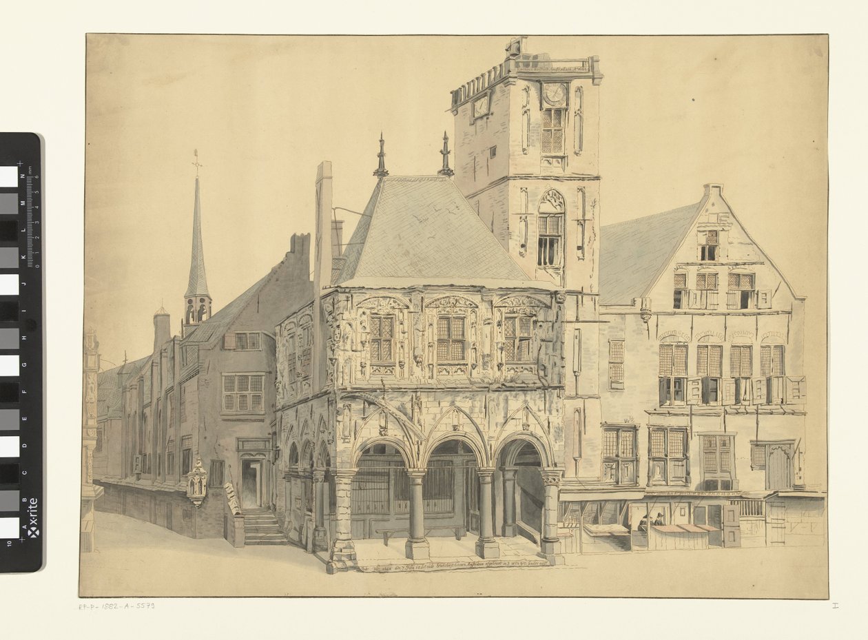 Gamla rådhuset i Amsterdam, 1641 av Anthonie van den Bos