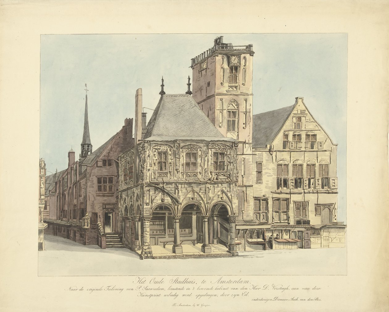 Gamla rådhuset i Amsterdam, 1641 av Anthonie van den Bos