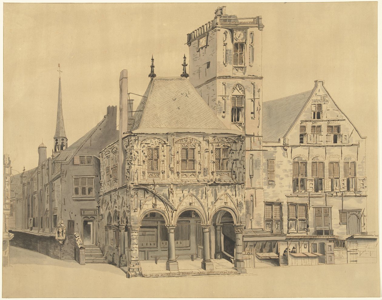 Gamla rådhuset i Amsterdam, 1641 av Anthonie van den Bos