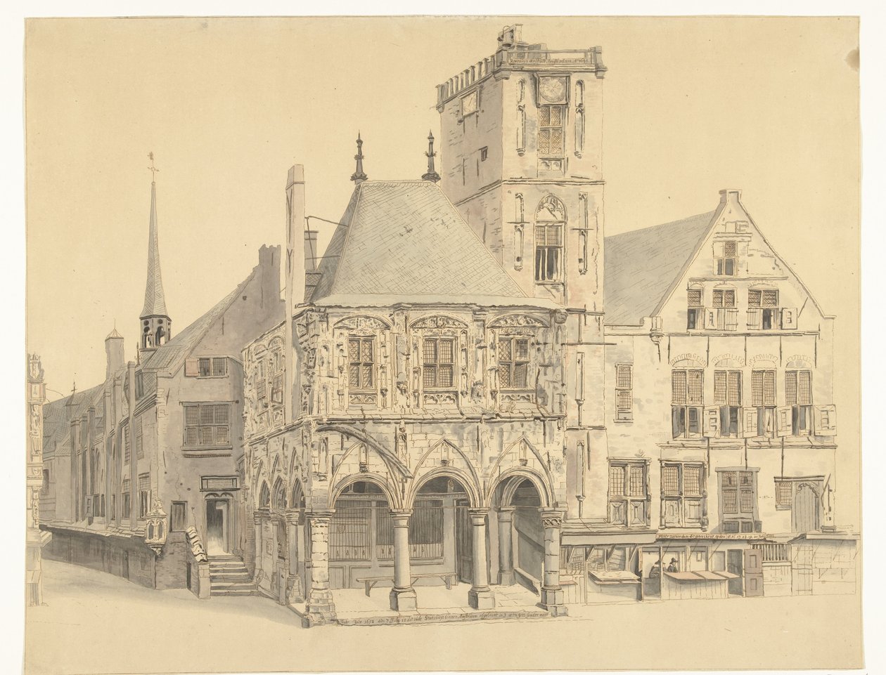 Gamla rådhuset i Amsterdam, 1641 av Anthonie van den Bos