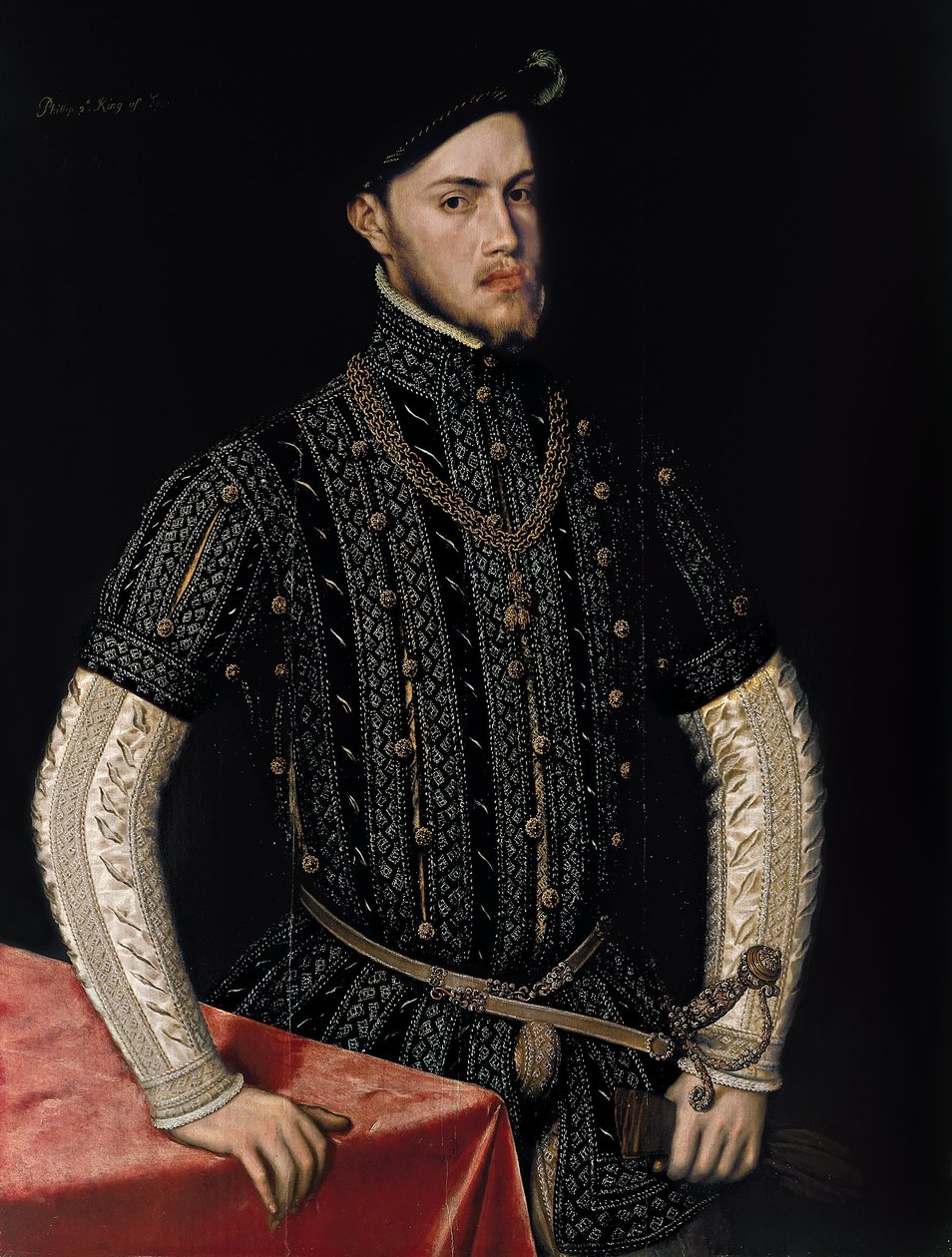 Portrait of Philip II av Anthonis Mor