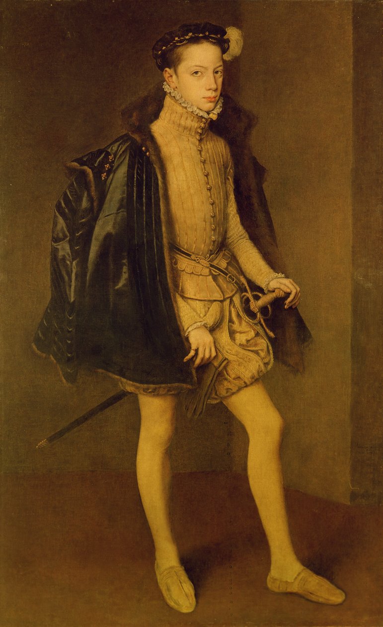Porträtt av Alexander Farnese (1545-1592), hertig av Parma av Anthonis van Dashorst Mor
