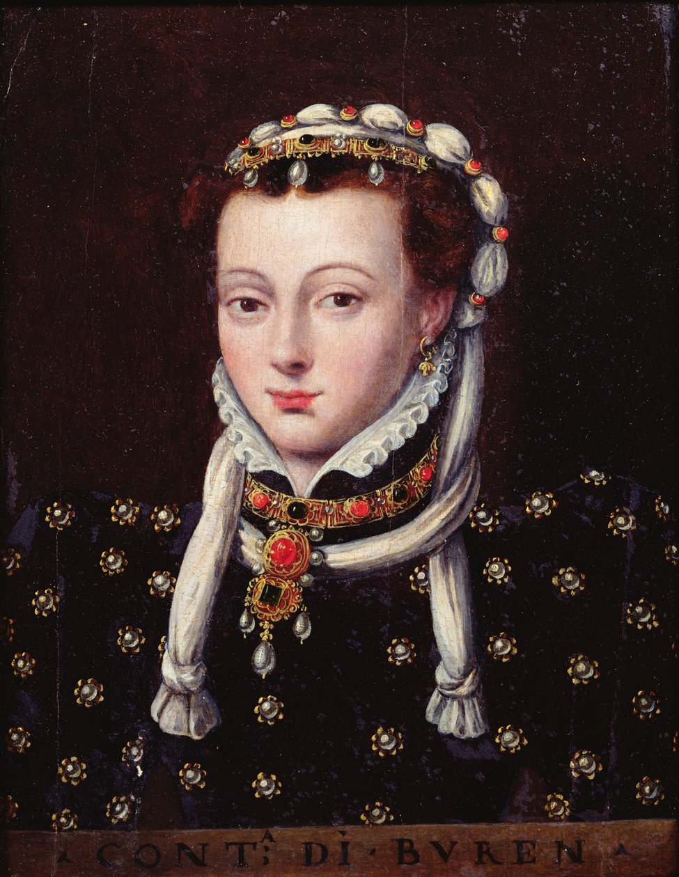 Porträtt av Anne de Buren av Anthonis van Dashorst Mor