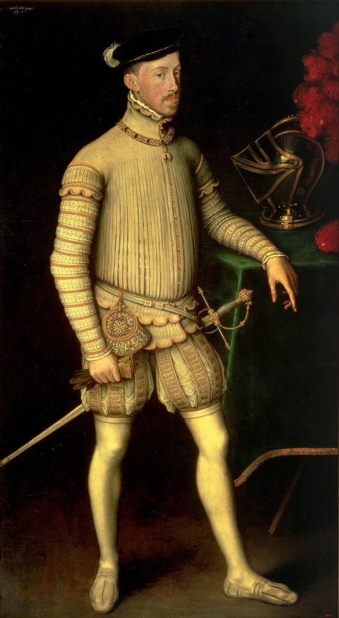 Porträtt av kejsar Maximilian II (1527-76) 1557 av Anthonis van Dashorst Mor