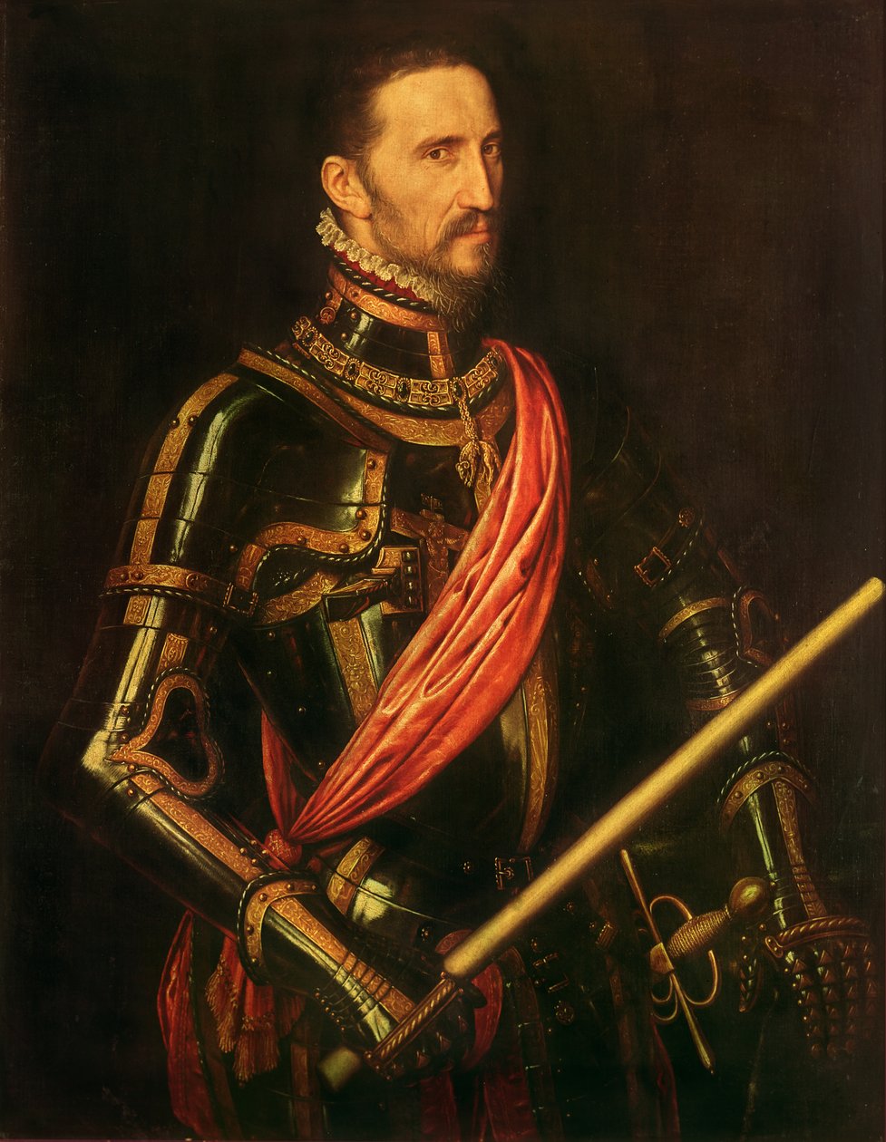 Porträtt av Fernando Álvarez de Toledo, 3:e hertig av Alba (1508 - 1582), 1549 av Anthonis van Dashorst Mor