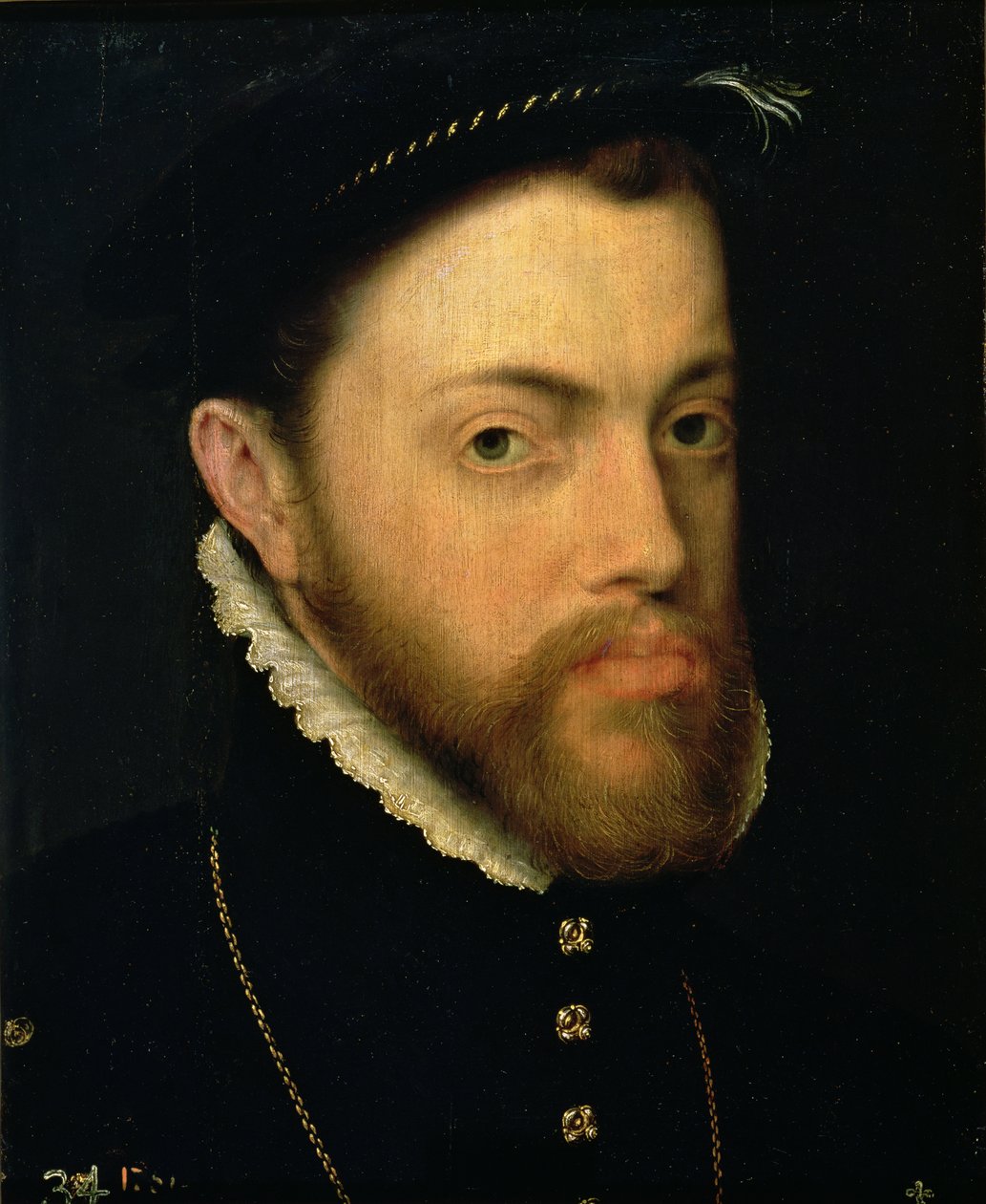 Porträtt av Filip II av Spanien (1527-98) av Anthonis van Dashorst Mor